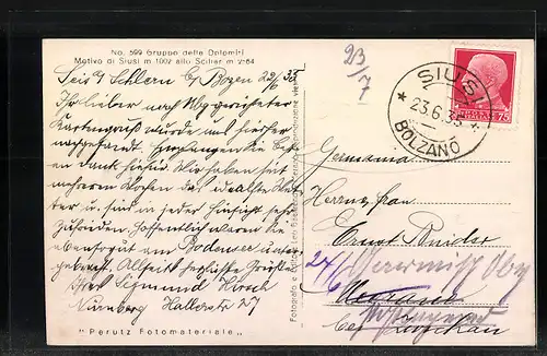 AK Siusi, Motivo in Siusi alla Sciliar