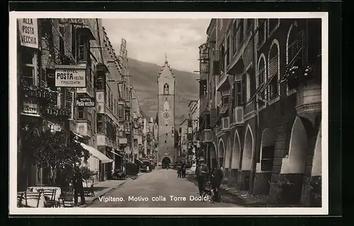 AK Vipiteno, Motivo colla Torre Dodici, con Hotel Poste