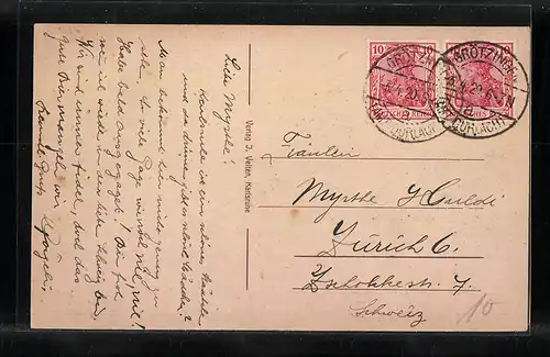 AK Karlsruhe, Palais Prinz Max