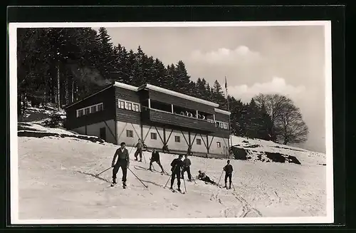 AK Gersbach, Haus Liberatus mit Skifahrern