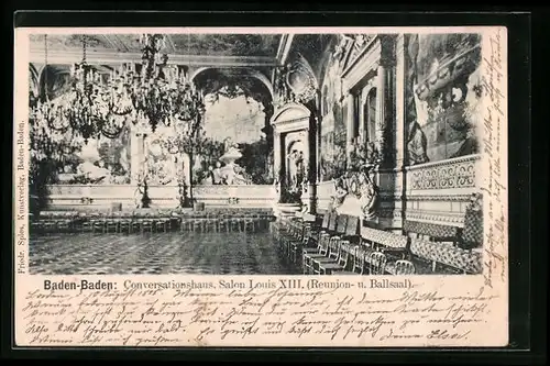 AK Baden-Baden, Conversationshaus, Salon Louis XIII.