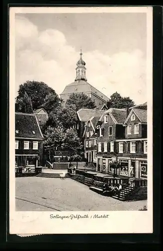 AK Solingen-Gräfrath, Partie am Markt