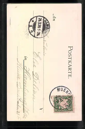 Künstler-AK München, Partie am Karlsthor