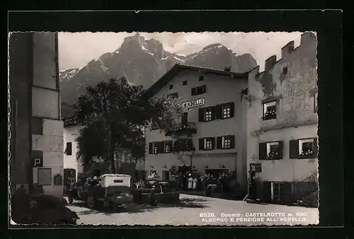 AK Kastelruth, Gasthof und Pension zum Lamm mit dem Schlern