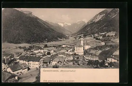 AK Gossensass /Brennerbahn, Panorama