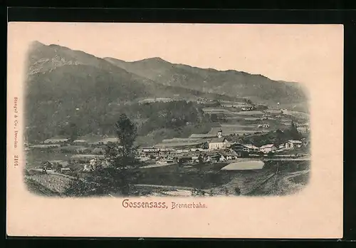 AK Gossensass /Brennerbahn, Panorama