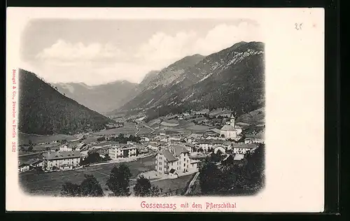 AK Gossensass, Panorama mit dem Pflerschtal