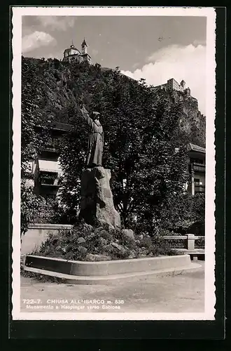 AK Chiusa All'Isarco, Monumento a Haspinger verso Sabiona