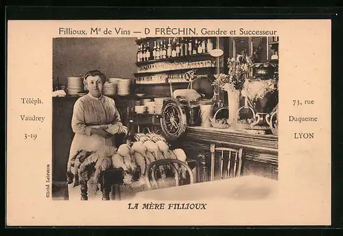 AK Lyon, Fillioux, Md de Vins, D Fréchin, Gendre et Successeur