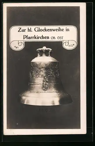AK Pfarrkirchen, Heilige Glockenweihe 1924