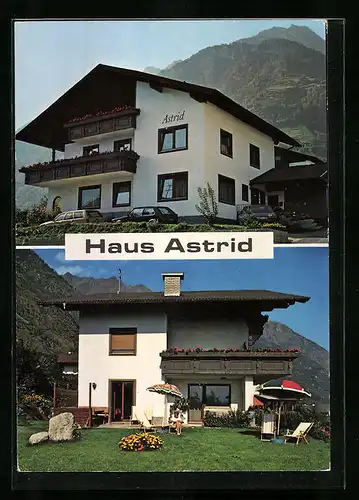 AK Partschins bei Meran, Pension Hus Astrid, Lodnerstrasse 5, Seitenansicht