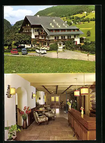AK St. Ulrich /Grödental, Hotel La Rodes, Innenansicht