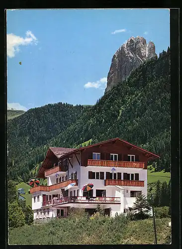 AK St. Ulrich, Hotel Garni Hartmann, Dolomiten