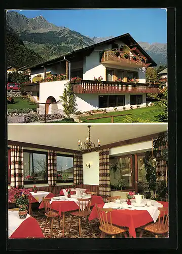 AK Rabland bei Meran, Pension Garni Gorfer, Innenansicht