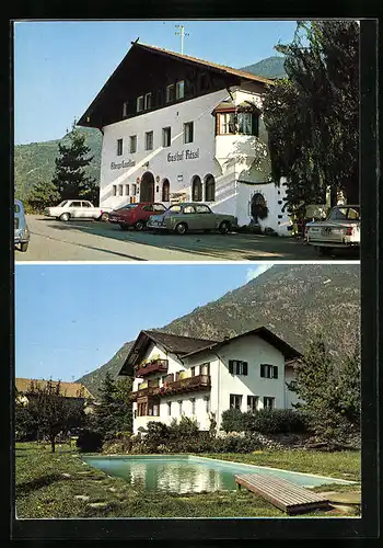 AK Rabland /Partschins, Gasthof Rössl, Schwimmbecken