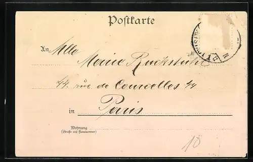 Lithographie Dresden, Ortsansicht mit Belvedere und Schlössern