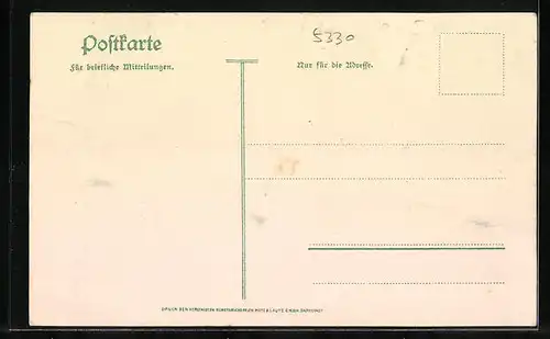 Lithographie Königswinter, Drachenburg und Drachenfels im Siebengebirge