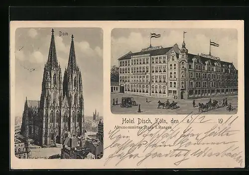 AK Köln, Hotel Disch und Dom