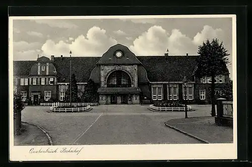 AK Quakenbrück, Ansicht des Bahnhofs