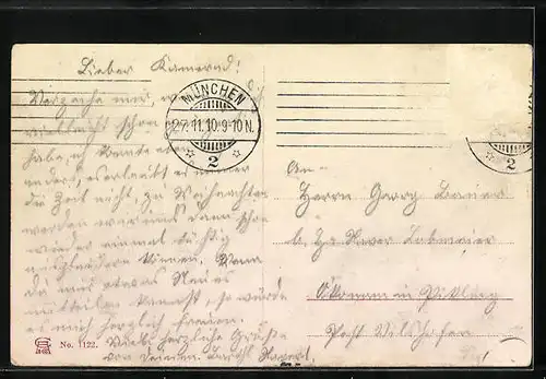 AK München, Prinz Arnulf-Kaserne mit Soldaten