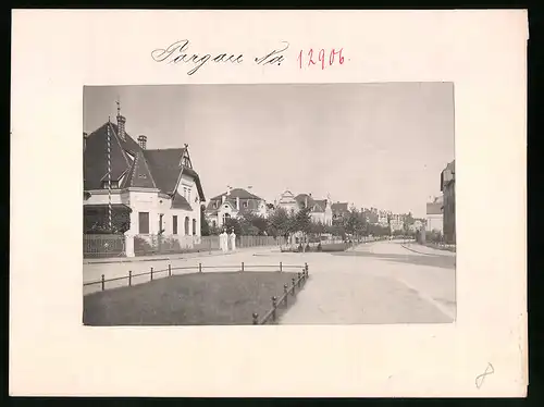 Fotografie Brück & Sohn Meissen, Ansicht Torgau / Elbe, Wohnhäuser im Westring, Strassenpartie