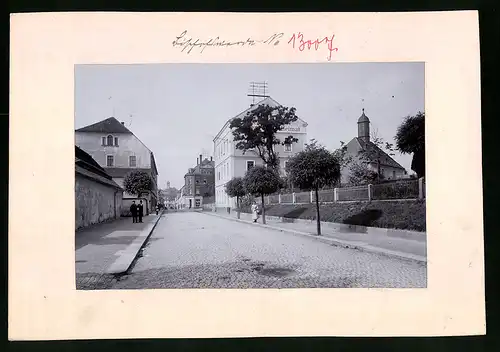 Fotografie Brück & Sohn Meissen, Ansicht Bischofswerda, Bautzner Strasse mit Hotel zur Heimat