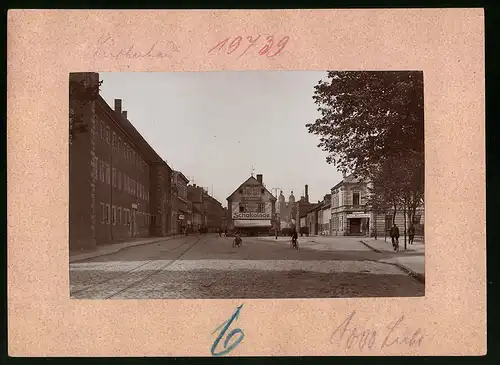 Fotografie Brück & Sohn Meissen, Ansicht Wittenberg / Elbe, Collegienstrasse, Hotel Klosterhof, Geschäft Hirschfeld