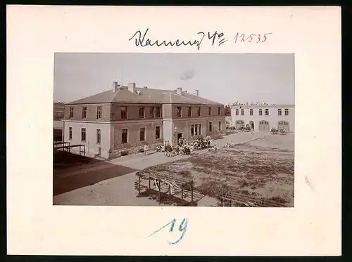 Fotografie Brück & Sohn Meissen, Ansicht Kamenz i. Sa., Maschinengewehr-Kompagnie des 13. Infanterie-Regiment Nr. 178