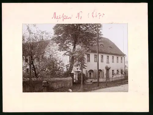 Fotografie Brück & Sohn Meissen, Ansicht Meissen i. Sa., Partie am Landhaus Schlimpert, Hydrant