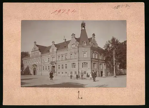 Fotografie Brück & Sohn Meissen, Ansicht Pulsnitz i. Sa., Blick auf das Hotel Schützenhaus