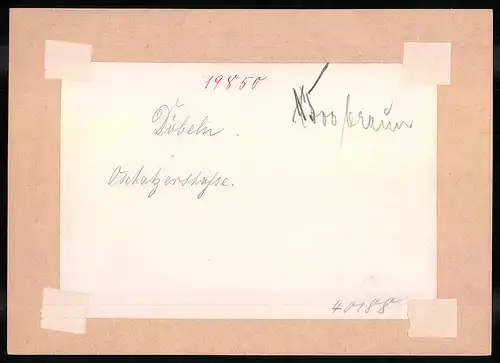 Fotografie Brück & Sohn Meissen, Ansicht Döbeln, Blick in die Oschatzer Strasse, Ansichtskartengeschäft W. Dreissigacker