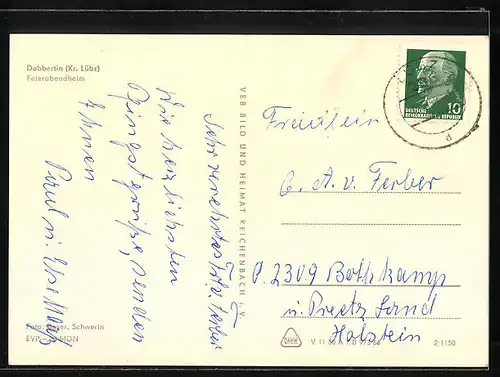 AK Dobbertin bei Lübz, Partie am Feierabendheim