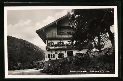 AK Unterwössen i. Obay., Gasthaus am Daxenberg