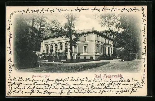 AK Bad Freienwalde, Brunnen-Hotel