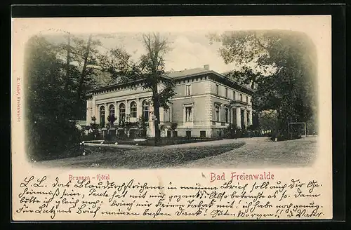 AK Bad Freienwalde, Brunnen-Hotel