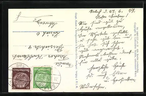 AK Salach /Württ., Ortsansicht vom Flugzeug aus