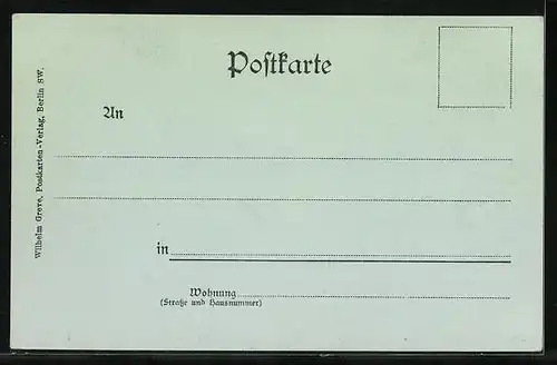 Mondschein-AK Freiburg i. B., Totalansicht vom Schlossberg