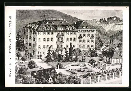AK Bolzano, Hotel Luna-Mondschein mit Park