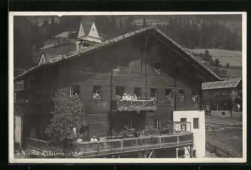 AK S. Nicolò d`Ultimo, Panorama mit Kirche