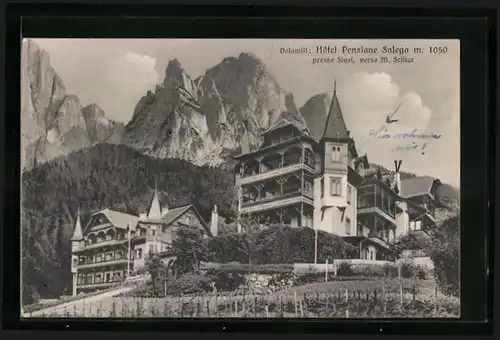 AK Siusi, Hôtel Pensione Salego, verso M. Sciliar