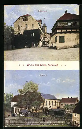 AK Klein-Karsdorf, Gasthof, Rittergut