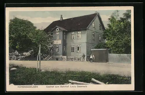 AK Hoheneggelsen, Gasthof zum Bahnhof