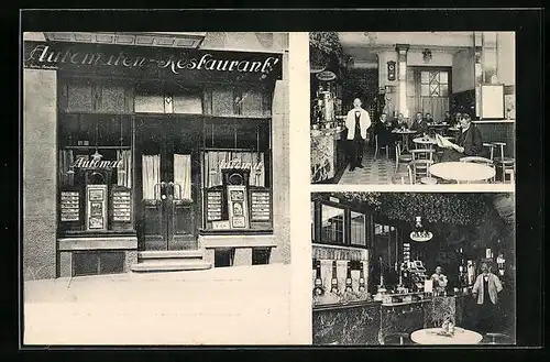 AK Radeberg i. Sa., Automaten-Restaurant in der Dresdener Strasse 14