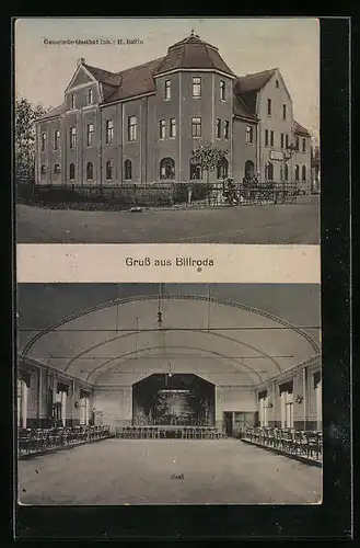 AK Billroda, Gemeinde-Gasthof mit Saal