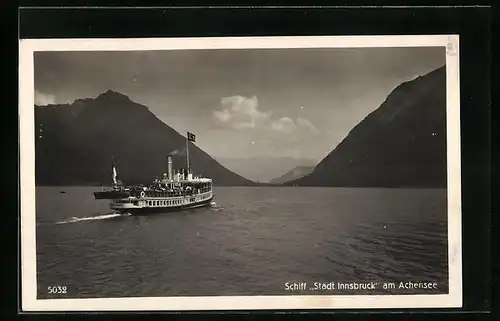 AK Dampfer Stadt Innsbruck am Achensee