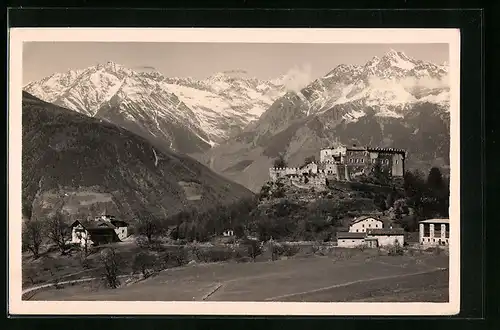 AK Meran, Blick zum Castel Verruca