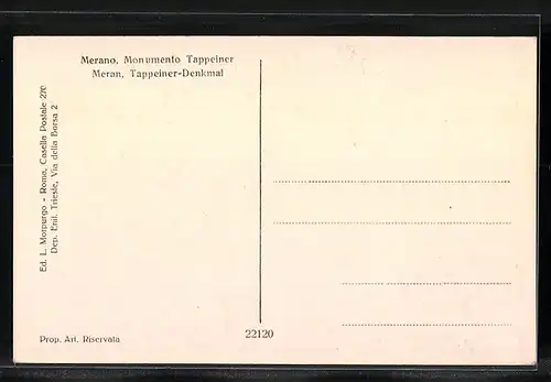 AK Meran, Tappeiner-Denkmal