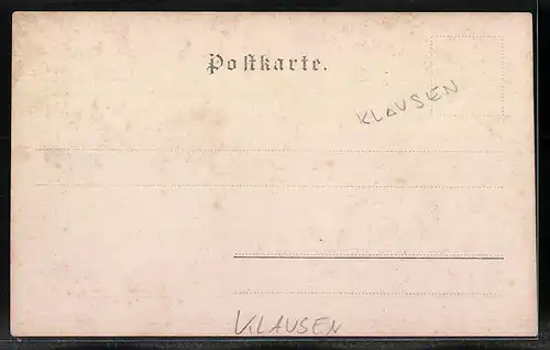 AK Klausen, Ortsansicht mit Uferpartie