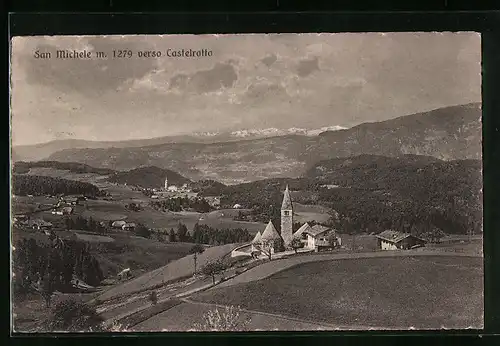 AK San Michele b. Castelrotto, Ortsansicht mit Kirche