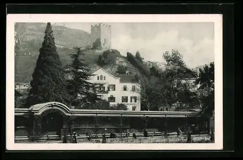 AK Meran, Winteranlage mit Pulverturm